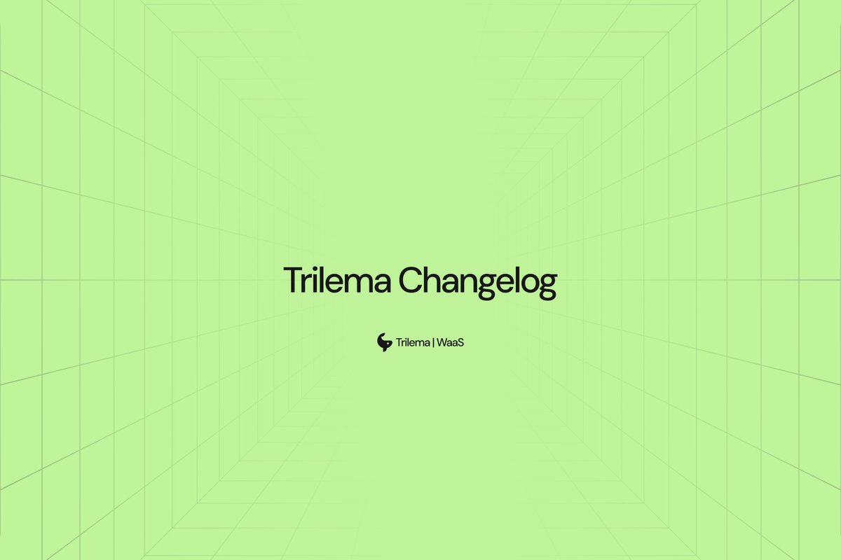 🚨Trilema Changelog

Trilema keeps evolving! With our latest updates, we’ve made our infrastructure faster, more secure, and highly scalable. We continuously improve our platform based on user feedback to provide the best experience in the Web3 ecosystem.

👇🏼Check out the