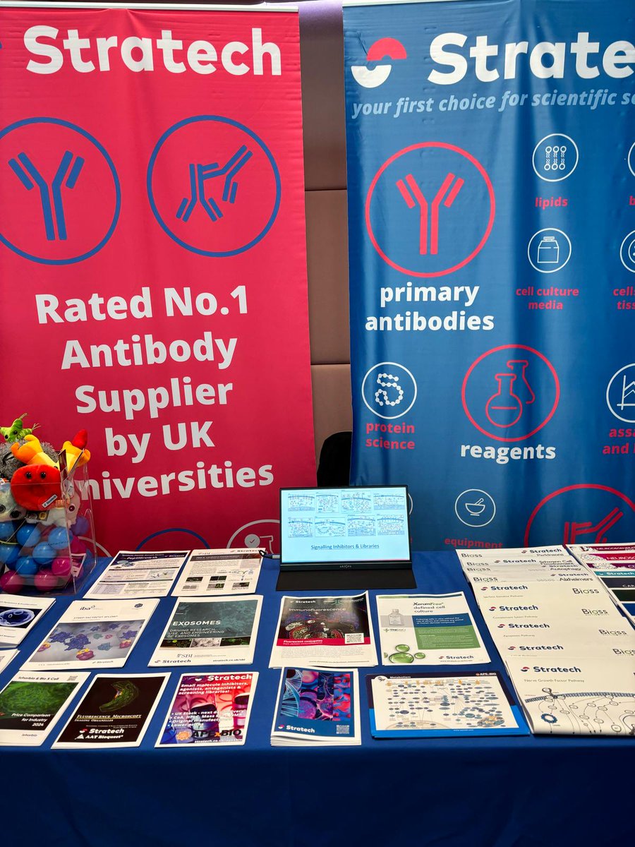 Today <a href="/warwickuni/">University of Warwick</a> #bioclockclub25 <a href="/AnilStratech/">anil_stratech</a> is showcasing our latest technologies for your research

Want to take home a <a href="/GIANTmicrobes/">GIANTmicrobes, Inc.</a> ? Enter our 'Guess the balls' competition, which one will you choose. 

<a href="/WarwickBioPhys/">Biophysical group</a> #clockclub #bioclockclub #bioscience #lifesciences