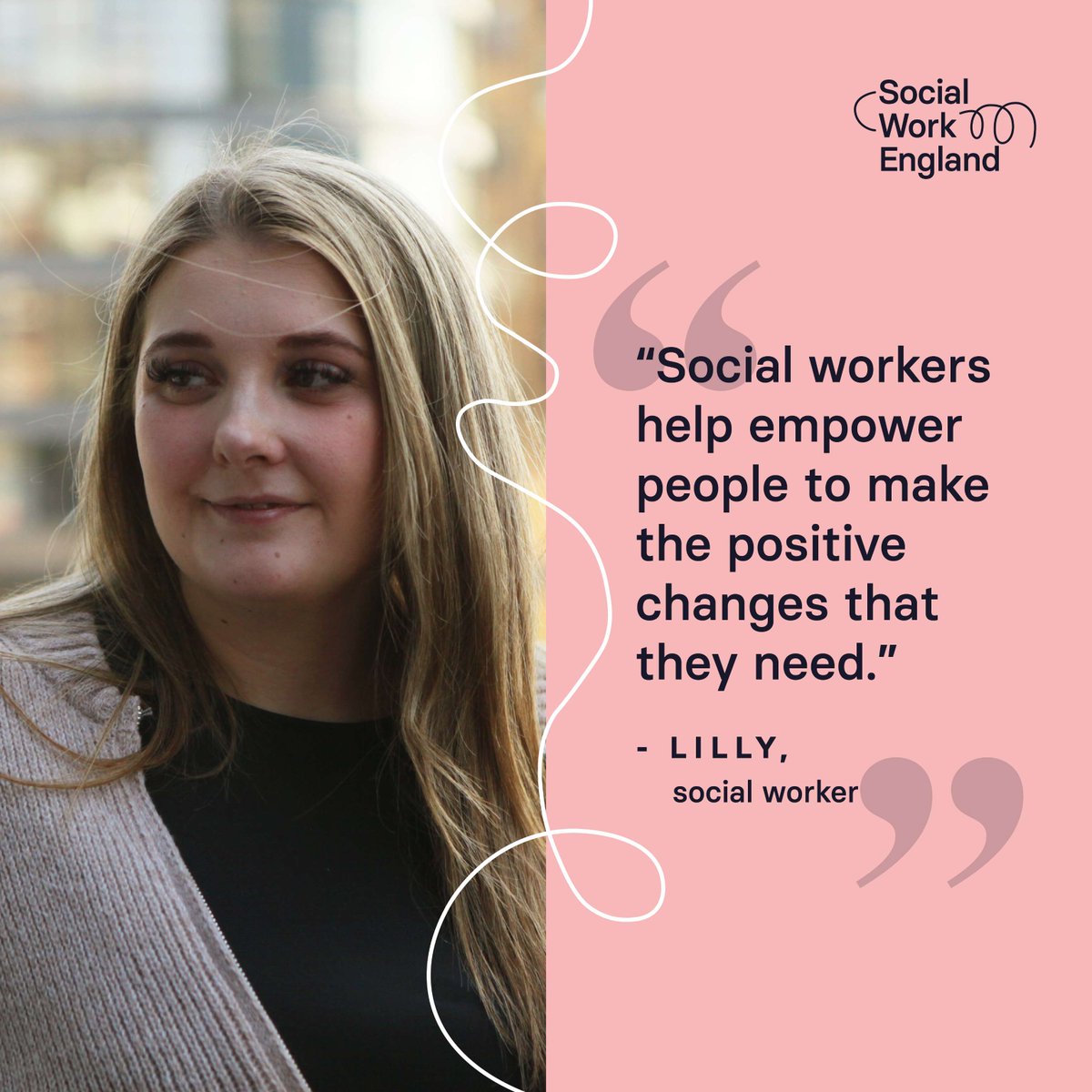 Social Work England tweet media