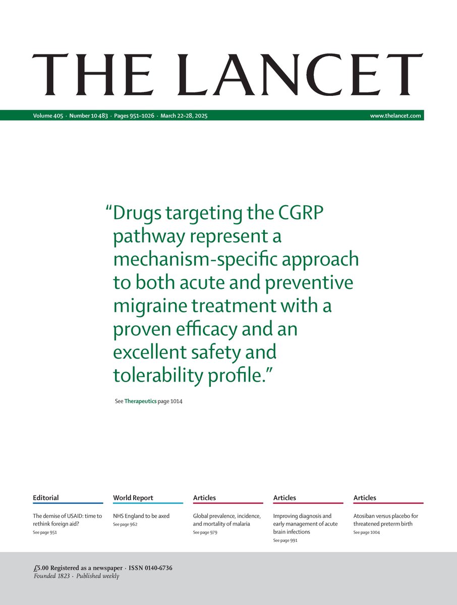 Almost 40 years ago, the discovery of the vasoactive neuropeptide calcitonin gene-related peptide (CGRP) ushered in a new era in migraine treatment.

A new Therapeutics Review explores the current role of CGRP and future perspectives.

Read this &amp; more 👉 hubs.li/Q03cTB240