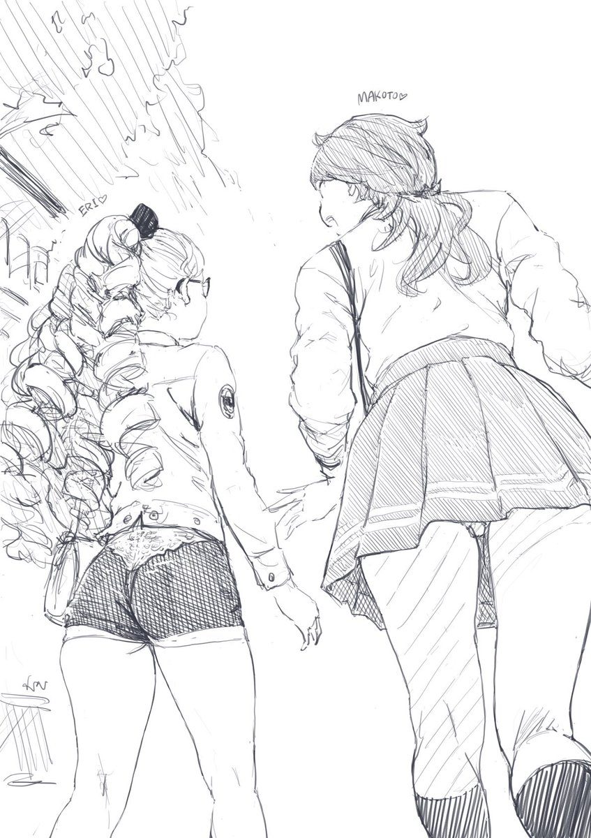 ERI & MAKOTO while shopping 