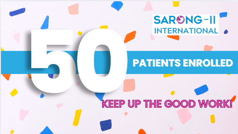 RCSI National Surgical Research Support Centre (@rcsi_nsrsc) on Twitter photo Congratulations to all sites involved in SARONG-II International for passing this milestone. Let's keep it up!
<a href="/SARONG_Trial/">SARONG OG</a> <a href="/JessieAElliott/">Jessie Elliott</a> <a href="/TomMalaOslo/">Tom Mala</a> <a href="/MagnusNsurgonc/">Magnus Nilsson</a> <a href="/EdholmDavid/">David Edholm</a> Congratulations to all sites involved in SARONG-II International for passing this milestone. Let's keep it up!
<a href="/SARONG_Trial/">SARONG OG</a> <a href="/JessieAElliott/">Jessie Elliott</a> <a href="/TomMalaOslo/">Tom Mala</a> <a href="/MagnusNsurgonc/">Magnus Nilsson</a> <a href="/EdholmDavid/">David Edholm</a>