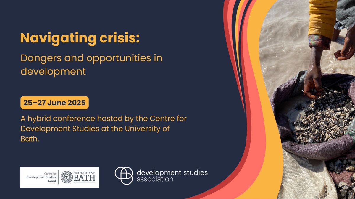 Development Studies Association (@devcomms) on Twitter photo First time attendee? Not sure if you want to come?
We’ve got 5 reasons to attend #DSA2025
Six if you include an early bird discount!
🚨 Registration opens soon - we hope to see you at <a href="/CDS_Bath/">Centre for Development Studies</a>
buff.ly/2SVYaoq First time attendee? Not sure if you want to come?
We’ve got 5 reasons to attend #DSA2025
Six if you include an early bird discount!
🚨 Registration opens soon - we hope to see you at <a href="/CDS_Bath/">Centre for Development Studies</a>
buff.ly/2SVYaoq