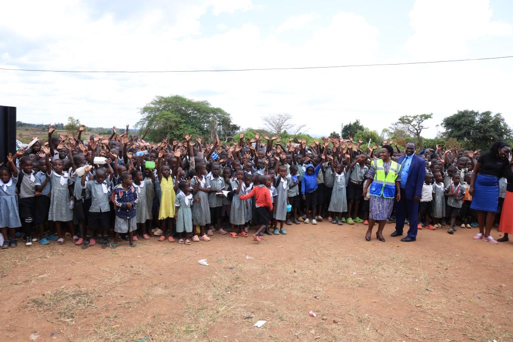 Speaking on behalf of the school, Dan Busobozi commended EACOP for their efforts in the pad donation drive. “We’d like to thank the team from EACOP for joining hands with us as we strive to ensure girls in our school have access to proper menstrual hygiene towels.” Head Teacher,