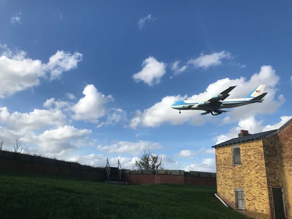 Fort_Mifflin's tweet photo. It's coming in for a landing!!! Airplane Day is Saturday, May 10th from 10-4! Bring a picnic lunch and enjoy yourself right by the Delaware! https://t.co/eGVodaloMt
