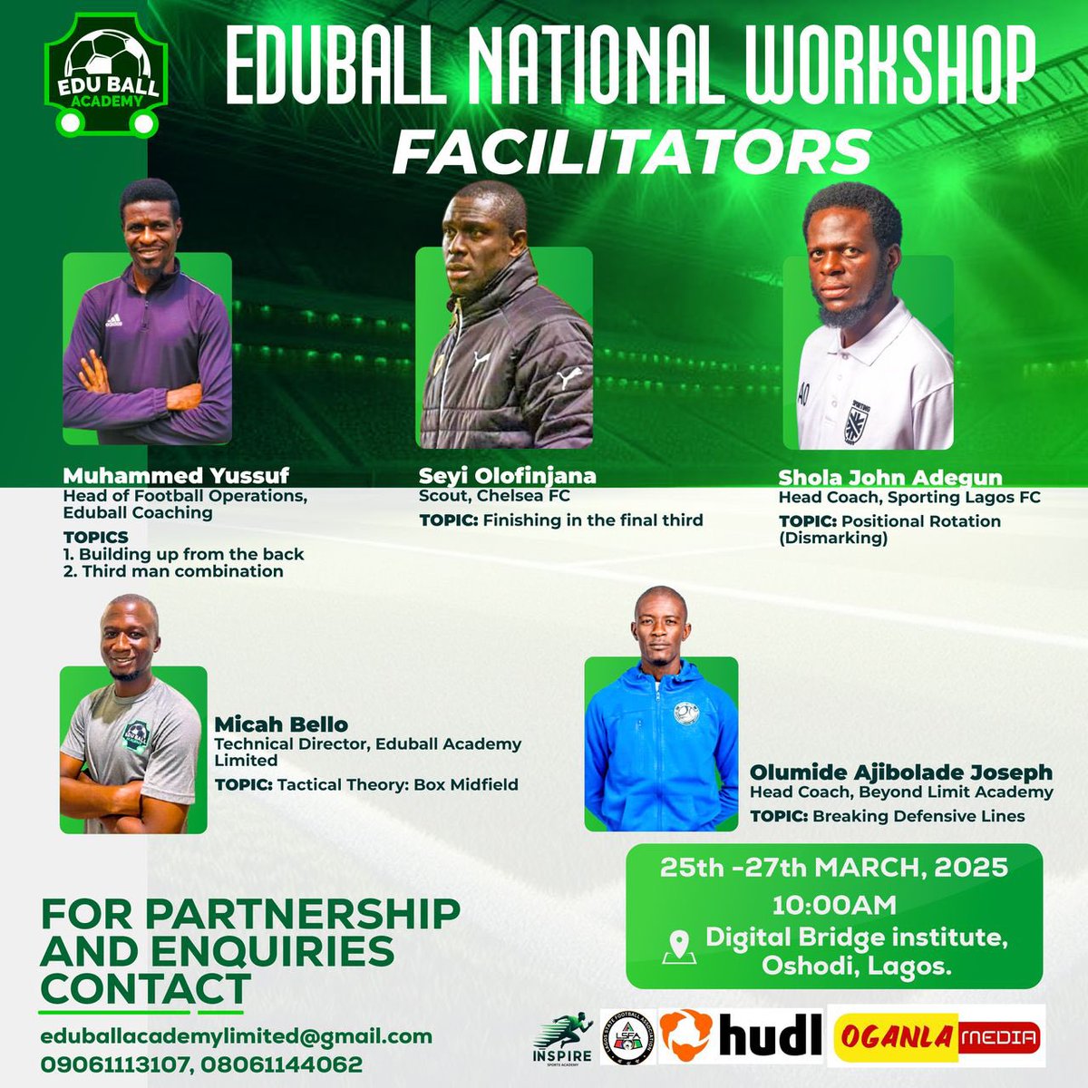 🚨Starting from the 25th of March, the <a href="/EduballAcademy/">EduballAcademy</a> National workshop will be coming up. 

Are you an aspiring coach??.. Check details in graphics to apply ⬇️