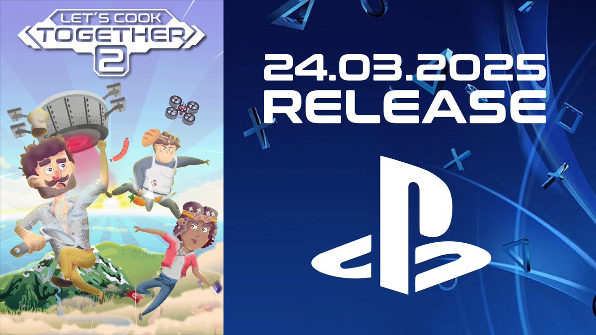 Yellow Dot ๐ก Let's Cook Together 2 demo out! ๐ธ (@yellowdot_games) on Twitter photo ๐จ Exciting news! ๐จ
Letโs Cook Together 2 is finally coming to PlayStation! ๐ฎ๐จโ๐ณ๐ฉโ๐ณ Get ready for some fun and chaotic co-op cookingโlaunching on March 24 at 18:00 GMT! ๐ฅ
Tag your cooking buddy and get ready to team up! ๐๐๐ฃ
#LetsCookTogether2 #PlayStation #GamingNews ๐จ Exciting news! ๐จ
Letโs Cook Together 2 is finally coming to PlayStation! ๐ฎ๐จโ๐ณ๐ฉโ๐ณ Get ready for some fun and chaotic co-op cookingโlaunching on March 24 at 18:00 GMT! ๐ฅ
Tag your cooking buddy and get ready to team up! ๐๐๐ฃ
#LetsCookTogether2 #PlayStation #GamingNews