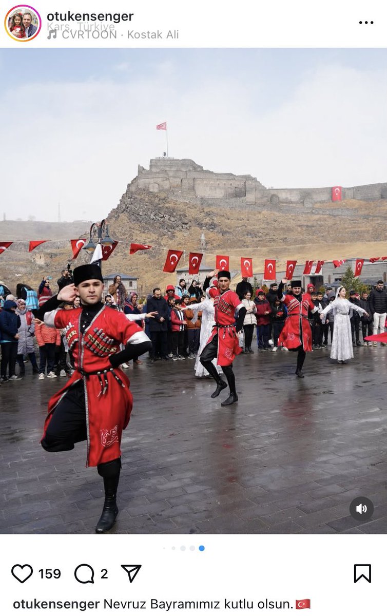 Kars belediyesi Türk’ün bayramı Nevruz bayramını kutluyor… Belediye başkanının adı ise Ötüken 🇹🇷