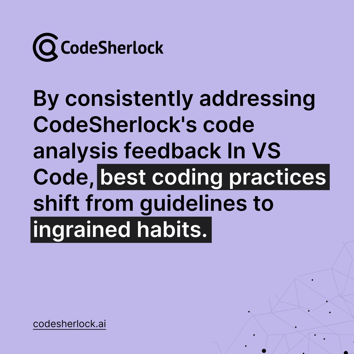 codesherlockai's tweet image. Turn best coding practices from guidelines into second nature! .With CodeSherlock’s analysis in VS Code, writing clean, efficient code becomes a habit.  #CodeSherlock #AIforDevelopers #CodeSmarter