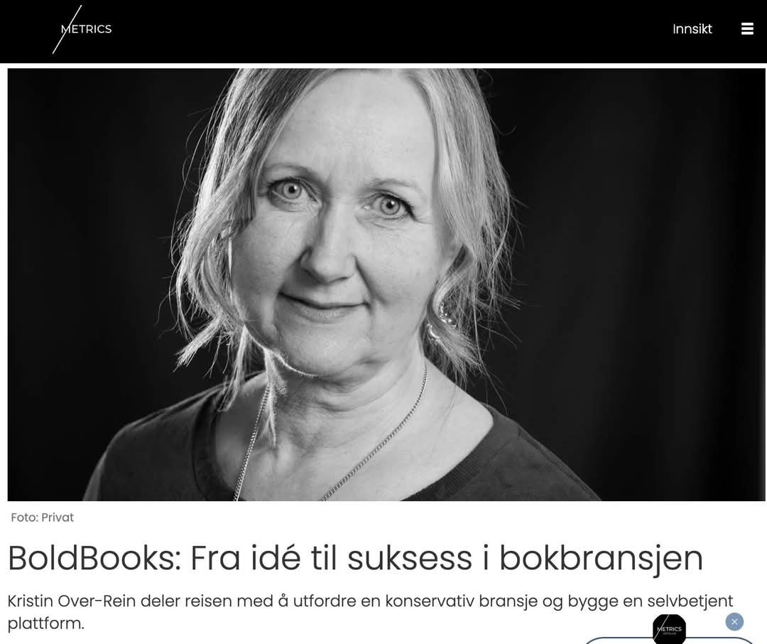 Etter 8 år som førstegangsgründer med startupen BoldBooks deler jeg her hva jeg har lært og hvilke feil jeg har gjort, før det nå endelig ser ut til å løsne. 

Jeg forteller om det å bygge opp en digital plattform og å utfordre en konservativ bransje. 

metrics.no/utsikt/boldboo…