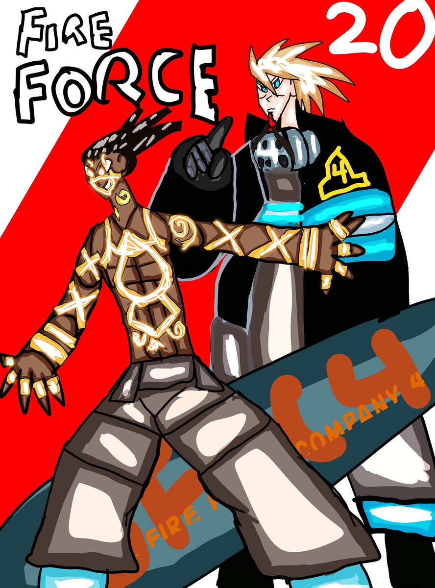 DragonisStrike's tweet photo. My entry for the ##FireForceMuseum collab hosted by @The_Backup_Ant_ thanks again for allowing to take part in this awesome collab!!!
I had a fun yet challenging time drawing this one!!!! Ogun’s power markings were hard to draw, but I go it done!!!! https://t.co/IWR0l1pxNP