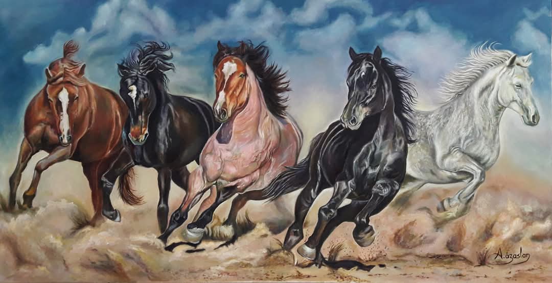 Eser mevcuttur. 
60x115 cm.
Tuval üzeri yağlıboya 
Ayşe Özaslan 
Lütfen Dmden iletişime geçiniz. 
#sanat #ankara  #art #horse #oilpainting  #contemporary #contemporaryart #İstanbul  #gündem #kültürsanat #turkiyejokeyklubü #womensart
