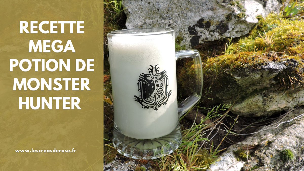 lescreasdeRose's tweet photo. [#Recette]  Mega potion de Monster Hunter
 
Voici la recette de la Mega potion venant de #MonsterHunterWilds 
 
▶️https://t.co/1VCECuMxQ2 https://t.co/Lp3Gglq3Ag