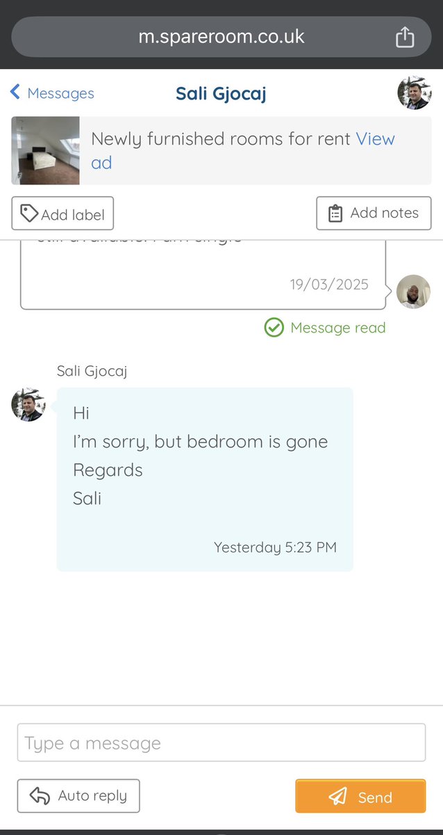 IIzzuu__'s tweet image. Frame 1: My SpareRoom account, Landlord = “room is gone”
Frame 2: Created a fake a white account Landlord = “room is available”.
These are the issues, almost everything is against you based on a flimsy reason. Imagine what then happens in the job market.
