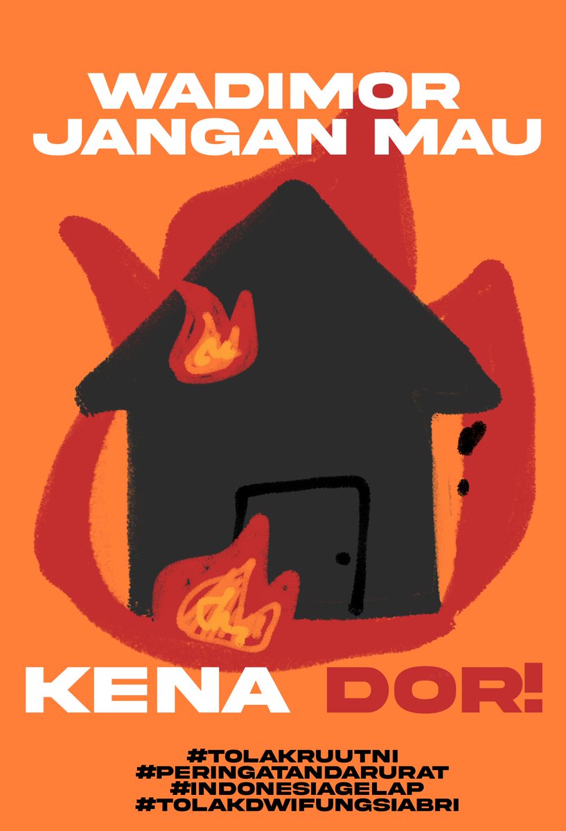 sangsungzUPI's tweet photo. drop hastag! tolak RUUTNI
#TolakRUUTNI 
#PeringatanDarurat 
#IndonesiaGelap
#TolakDwifungsiABRI https://t.co/FiNRtdTWBG