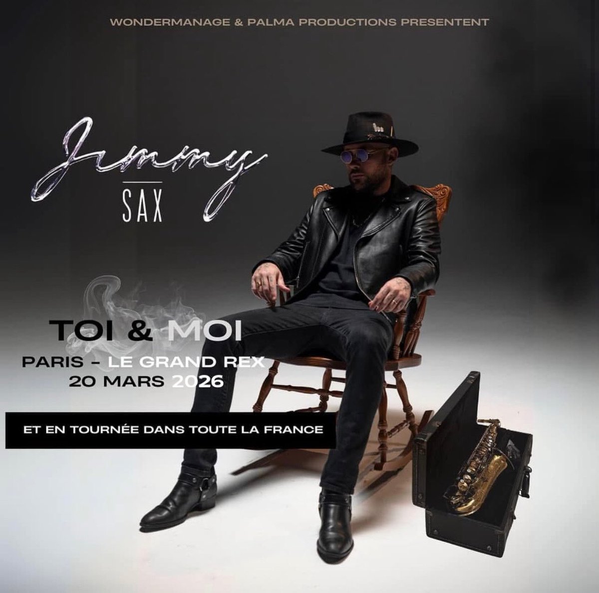 LeGrandRex's tweet photo. #JimmySax : Le virtuose du saxophone électro se produira sur la scène du #GrandRex le 20 mars 2026. 

Réservez vite vos places ➡️ https://t.co/PWg97cUioT https://t.co/zCqSfaGXBT