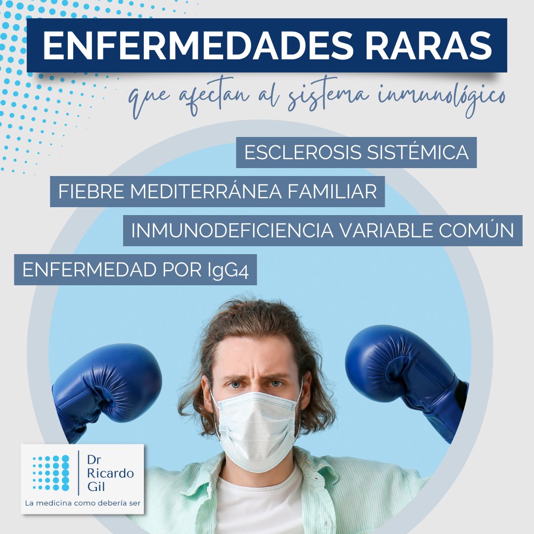 Hoy recorremos el camino ↔️ al revés, del síntoma a la enfermedad. 👉 ¿Qué enfermedades raras afectan al sistema inmunológico? 👨‍⚕️🔎 Te dejo con algunas, pero hay muchas más. ¿Qué otra añadirías? 🤔