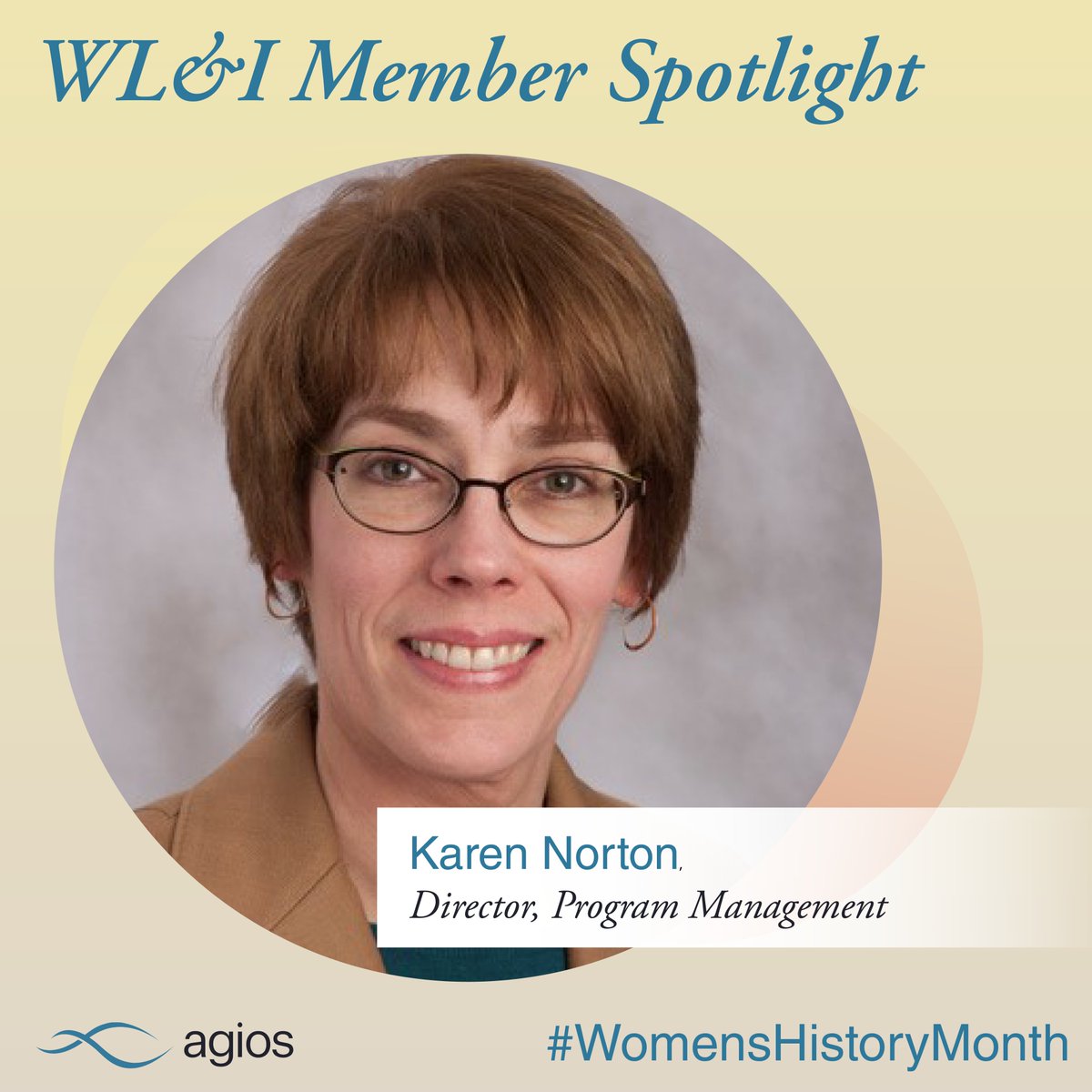 AgiosPharma's tweet image. For this week’s Women’s Leadership & Inclusion (WL&I) Spotlight, we are recognizing Karen Norton, Director, Program Management. Karen is passionate about science, inclusion, and the power of women supporting women. Her advice? Be brave. Try new things. Thrive. Stay tuned next…