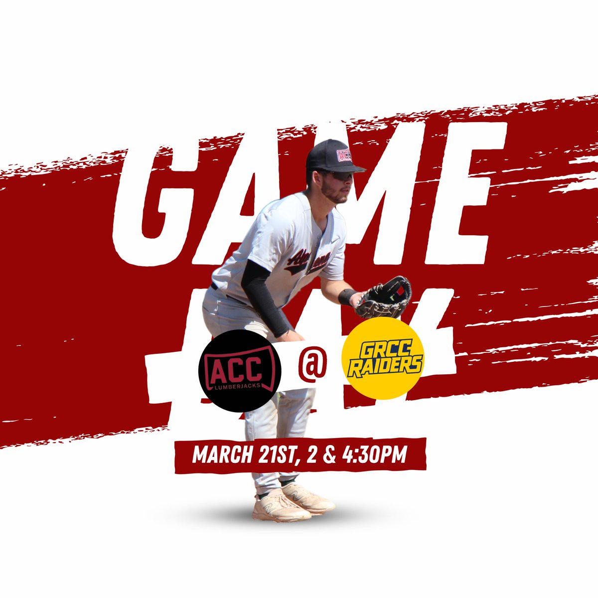 IT’S LUMBERJACK GAME DAY! 🔥 The Jacks play the Raiders today, though their DH tomorrow has been cancelled due to forecasted weather. These games will be made up at a later date. #Lumberdawgs