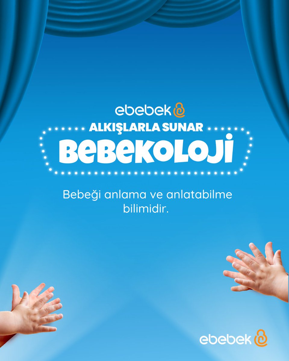 ebebek Alkışlarla Sunar! 💙​

Bebekoloji; bebeği anlama ve anlatabilme bilimidir! 🤱✨ ​
#ebebek #bebekoloji