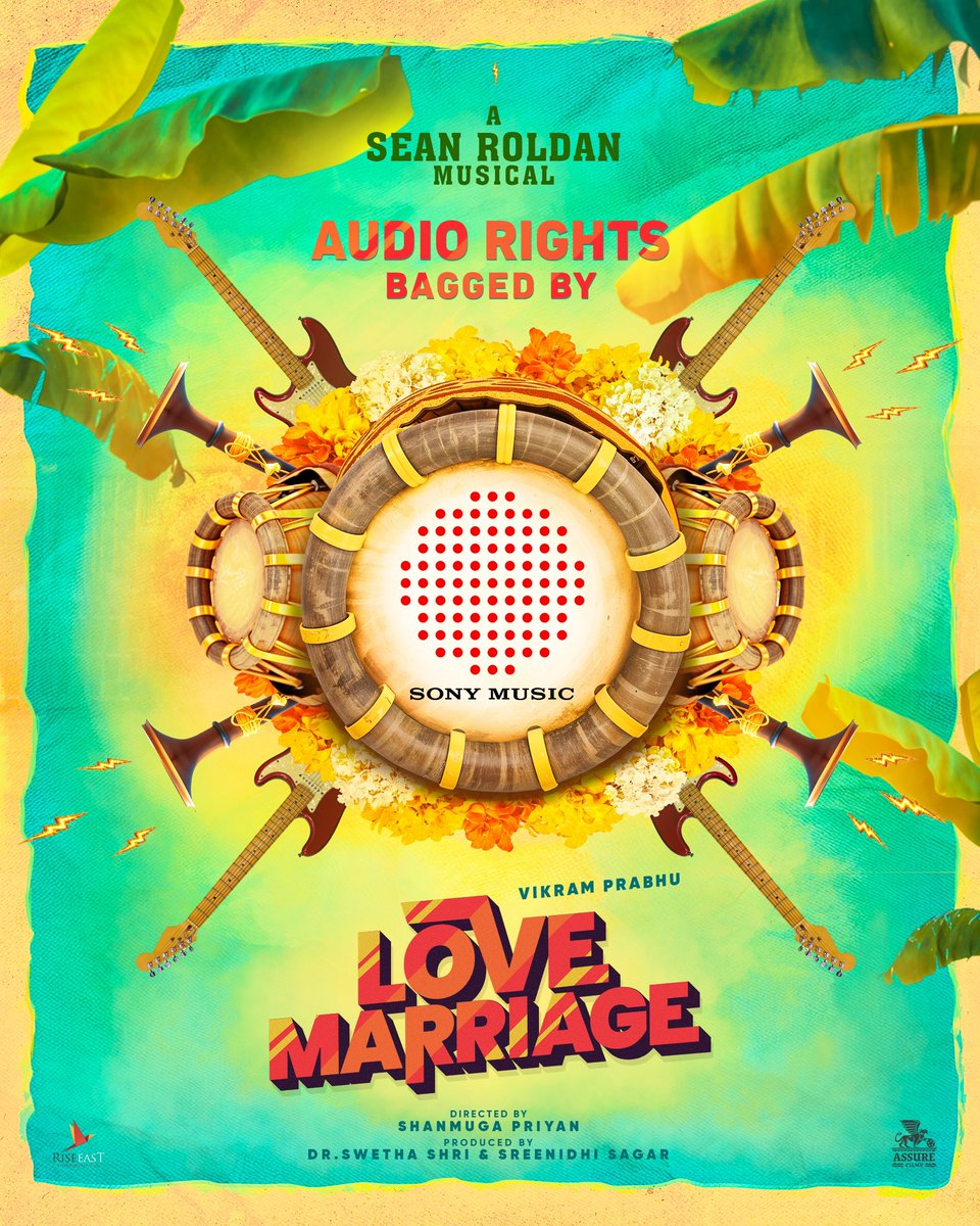 Sushmitha Bhat (@sush_bhat94) on Twitter photo #LoveMarriage Audio rights <a href="/SonyMusicSouth/">Sony Music South India</a>
Directed by <a href="/Director_Priyan/">shanmuga priyan</a> <a href="/RSeanRoldan/">Sean Roldan</a> musical
<a href="/iamVikramPrabhu/">Vikram Prabhu</a> <a href="/sush_bhat94/">Sushmitha Bhat</a> <a href="/Meenakshidine0/">Meenakshi Dinesh</a> <a href="/thilak_ramesh/">Ramesh Thilak</a>
<a href="/AssureFilms/">Assure Films</a> <a href="/riseeastcre/">Rise East Entertainment</a>
<a href="/drswethashri/">Dr Swetha Shri</a> @Pentelasagar
<a href="/Rakarthik_dir/">Ra.Karthik</a> <a href="/madhandop/">Madhan Christopher</a> <a href="/barathvikraman/">Barath Vikraman</a>
<a href="/Lyricist_Mohan/">mohanrajan Lyricist</a> <a href="/proyuvraaj/">Yuvraaj</a> #LoveMarriage Audio rights <a href="/SonyMusicSouth/">Sony Music South India</a>
Directed by <a href="/Director_Priyan/">shanmuga priyan</a> <a href="/RSeanRoldan/">Sean Roldan</a> musical
<a href="/iamVikramPrabhu/">Vikram Prabhu</a> <a href="/sush_bhat94/">Sushmitha Bhat</a> <a href="/Meenakshidine0/">Meenakshi Dinesh</a> <a href="/thilak_ramesh/">Ramesh Thilak</a>
<a href="/AssureFilms/">Assure Films</a> <a href="/riseeastcre/">Rise East Entertainment</a>
<a href="/drswethashri/">Dr Swetha Shri</a> @Pentelasagar
<a href="/Rakarthik_dir/">Ra.Karthik</a> <a href="/madhandop/">Madhan Christopher</a> <a href="/barathvikraman/">Barath Vikraman</a>
<a href="/Lyricist_Mohan/">mohanrajan Lyricist</a> <a href="/proyuvraaj/">Yuvraaj</a>