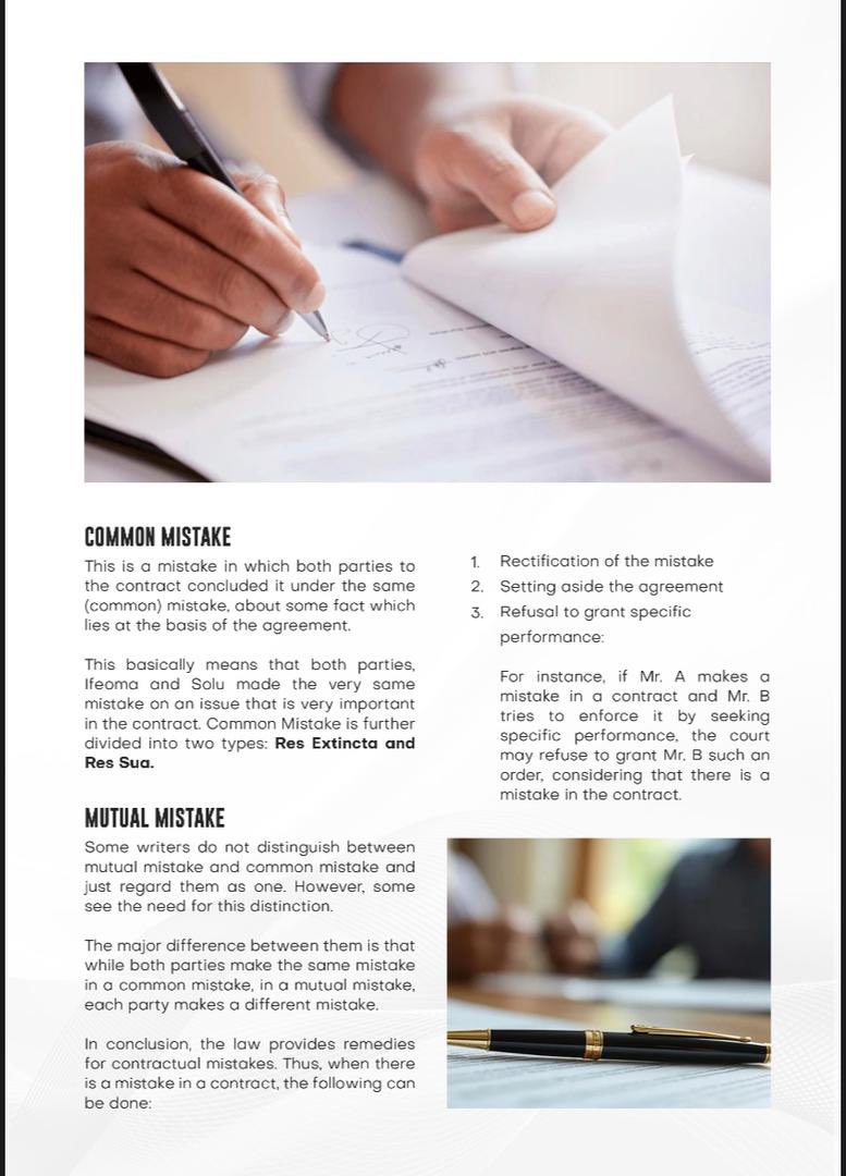The General Secretary Committee proudly presents another edition of the Article Initiative! 
This article explores the vitiating elements of a contract, with a particular focus on Mistake. Enjoy the read!

GSCxLEC