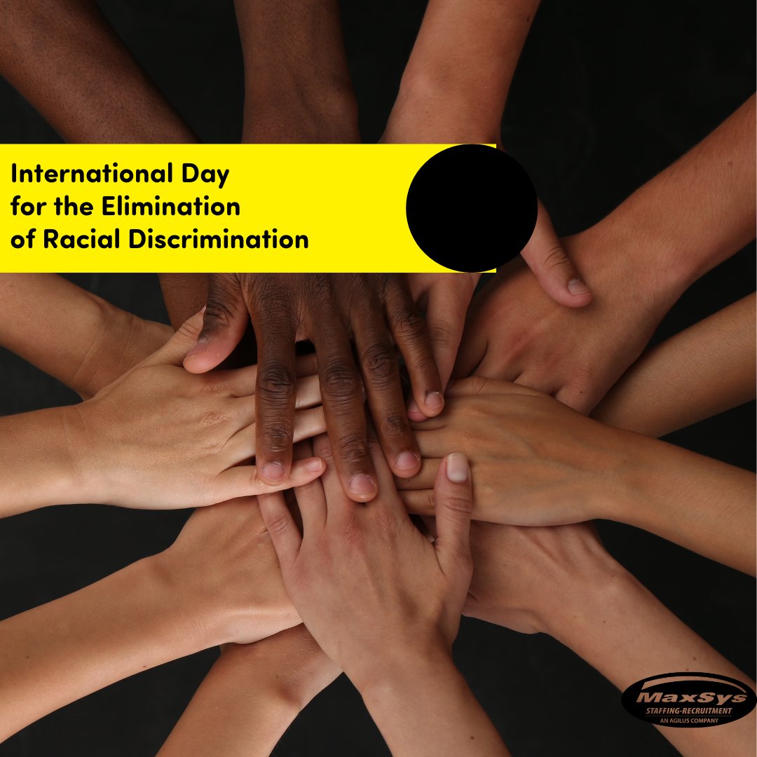 maxsys_staffing's tweet photo. We stand together in the fight against racism and discrimination, advocating for equality, inclusion, and human rights for all.

#EndRacism #teamagilus #MaxSys https://t.co/2yJnc6XXkp