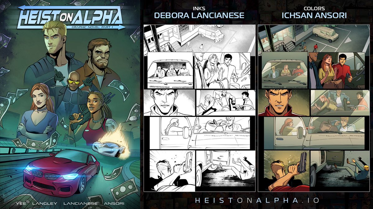 Inks🖋️Colors🎨

Heist On Alpha - Graphic Novel Pt1 - Page 13

Inks by Debora Lancianese
Colors by <a href="/ansori_ichsan/">ichsan ansori</a>

OG cover by Debora Lancianese w color by <a href="/Hesli_arthur/">Hesli</a>

👀 Extended Special Edition featuring variant covers, the graphic novel + loads of extras avail via <a href="/book_io/">Book.io</a>