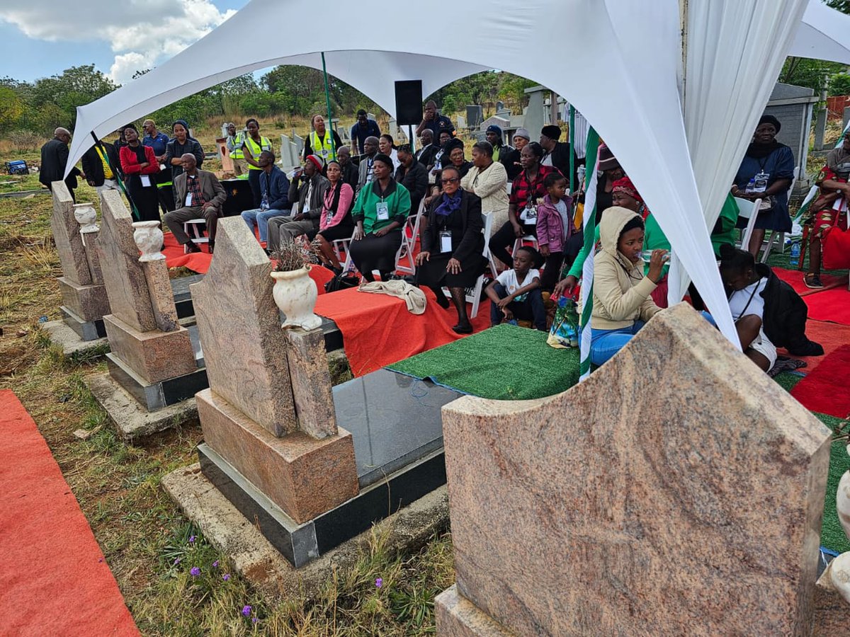 TMokushane's tweet photo. #HumanRightsDay2025 Today we remember our heroes. Since 2005, the Missing Persons Task Team exhumed more than 180 remains of people who died in our country for freedom. My team and I in the DOJ&amp;CD coordinated the reburials of the exhumed remains since 2007. Families find closure. https://t.co/qXSEO9cCof