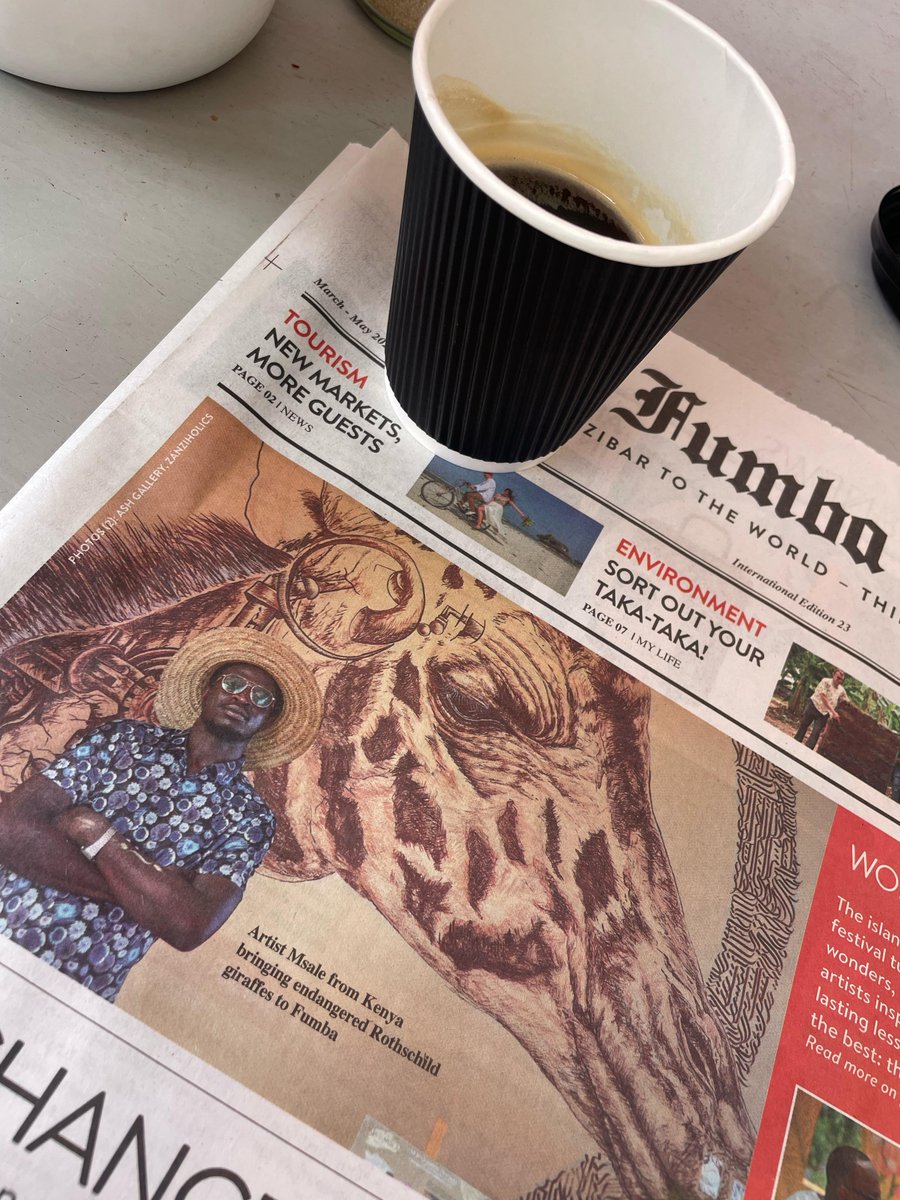 msale_art's tweet image. Magazetini Zanzibar 🇹🇿🦒 #grafikali #muralism