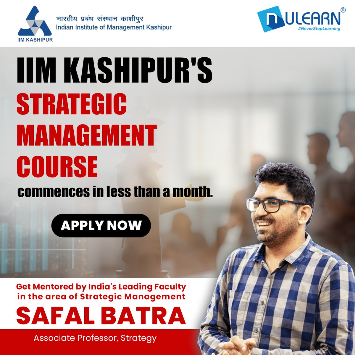 nulearnedu's tweet image. Are you ready to get hands on experience in the domain of strategic management while learning from the very best in the industry? 🎓

⏰ Clock&apos;s ticking. Book your seat now! Click the link in the bio for more...

#certification #professionaleducation #strategicmanagementcourse