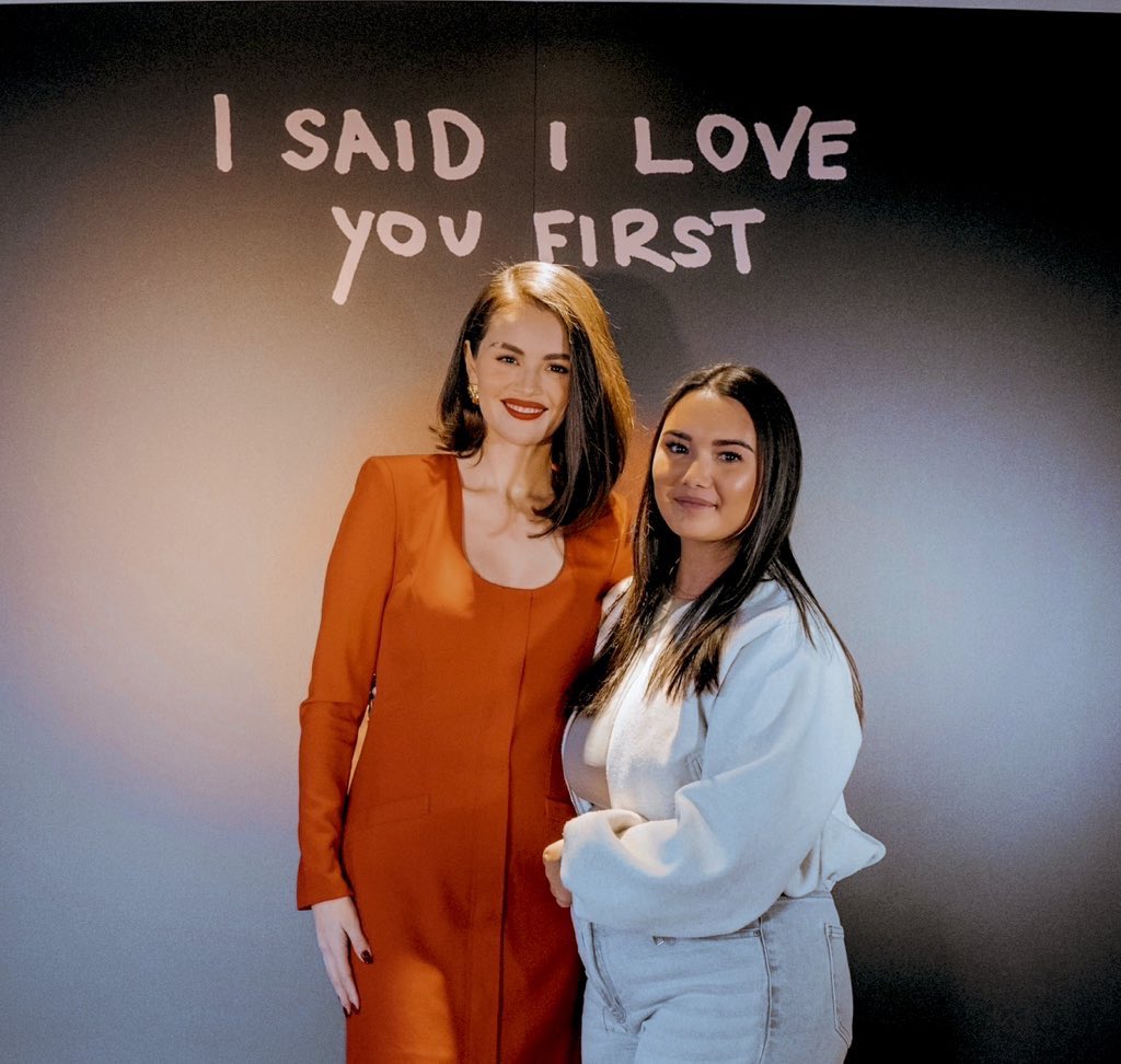 saskiaparish's tweet photo. From going to Selena’s first tour with the scene when her debut album came out to meeting her 15 years later and celebrating the release of her new album with benny blanco. I love this album and Selena Gomez so much🤍 @SelenaFanClub   #ISaidILoveYouFirst https://t.co/fN2JLOY1nI