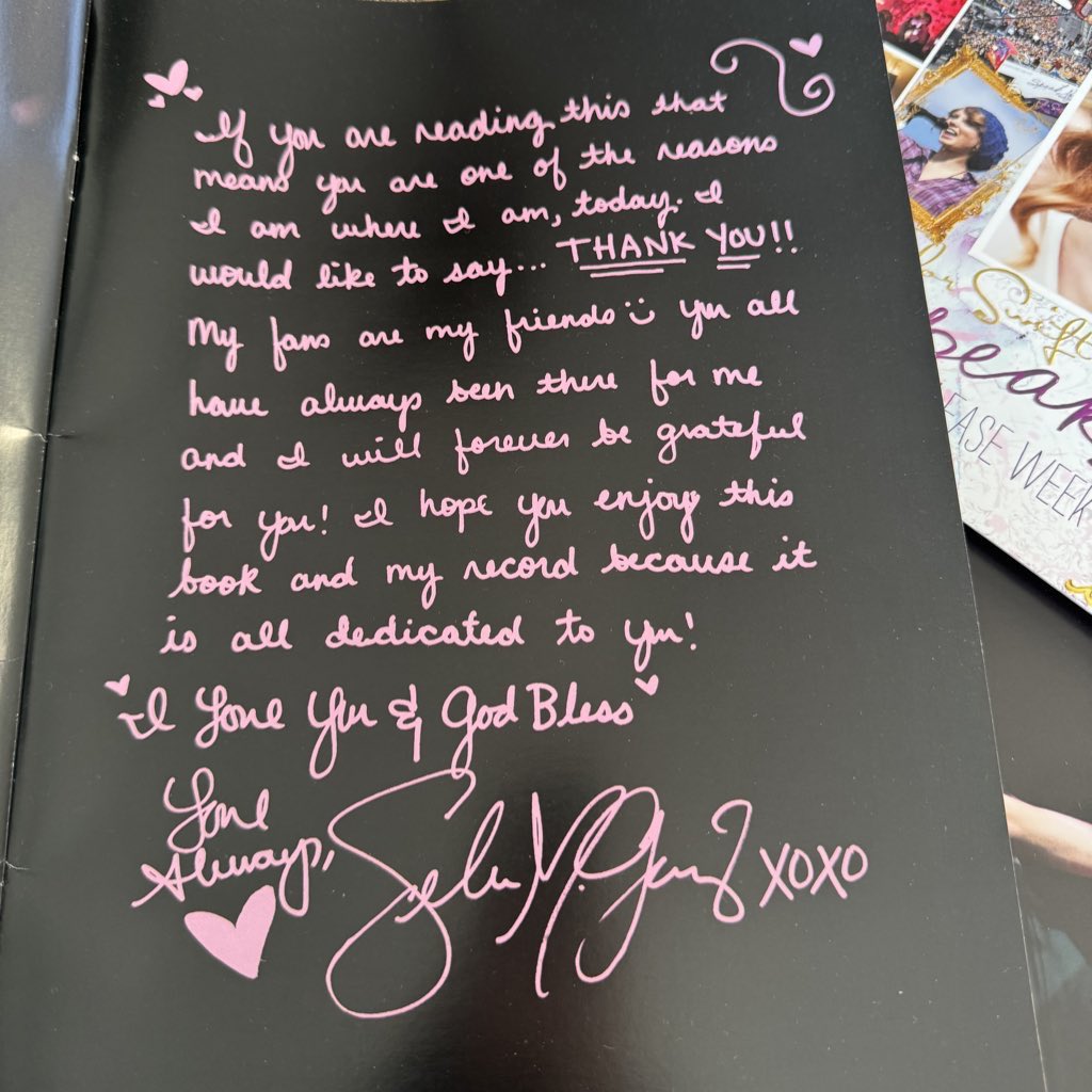saskiaparish's tweet photo. From going to Selena’s first tour with the scene when her debut album came out to meeting her 15 years later and celebrating the release of her new album with benny blanco. I love this album and Selena Gomez so much🤍 @SelenaFanClub   #ISaidILoveYouFirst https://t.co/fN2JLOY1nI