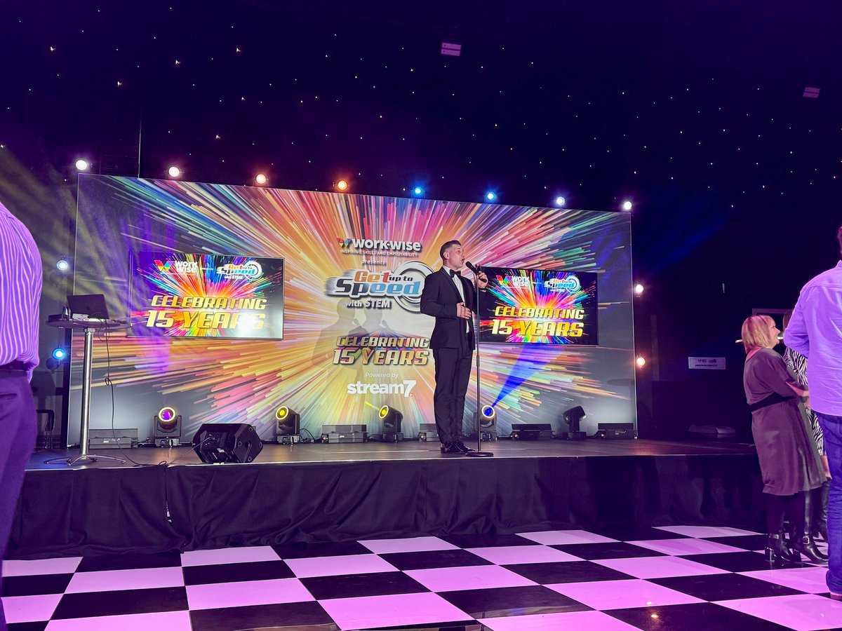 Day 2 at Get up to Speed did NOT disappoint! 

Highlights: dancing with Gully Mouse 🕺, amazing Tecna builds from primary &amp; SEND students 🧠, dry ice fun with Amazelab 💨 &amp; a fab 15th birthday party we produced!

Proud Gold Sponsor 💛 #GUTS2025