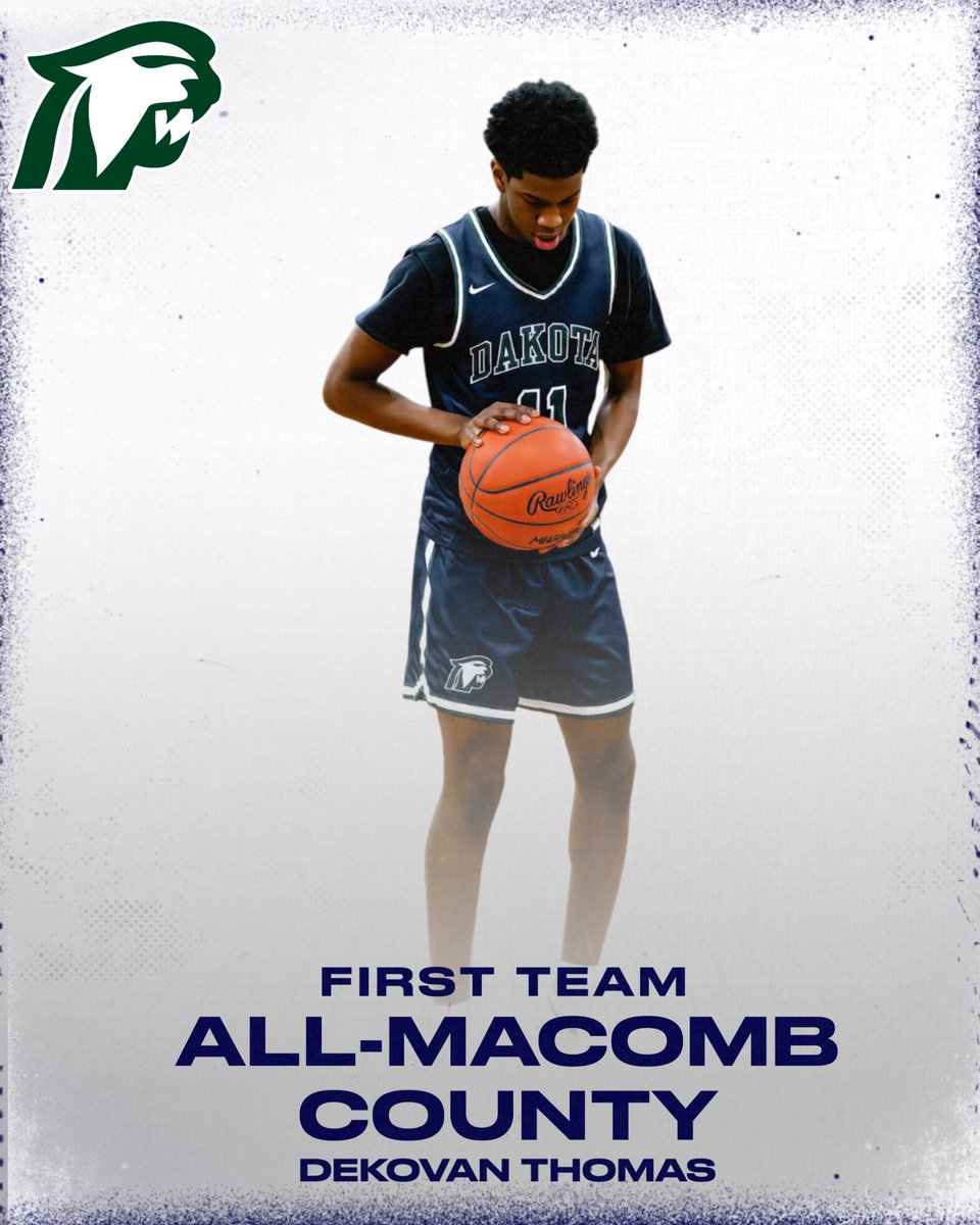 Dakota Basketball (@dakota_bball) on Twitter photo Congratulations to <a href="/dekovanthomas/">DeKovan Thomas</a> for earning First Team All-Macomb County honors! #GoCougs🐾 Congratulations to <a href="/dekovanthomas/">DeKovan Thomas</a> for earning First Team All-Macomb County honors! #GoCougs🐾