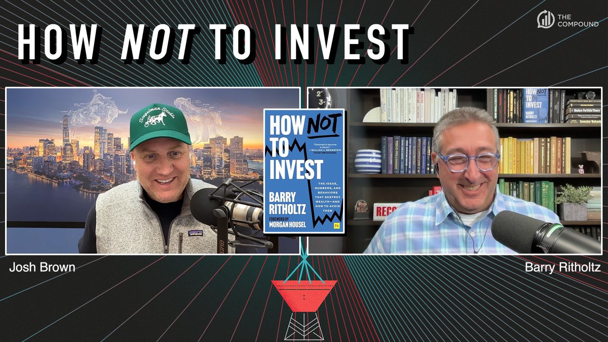 The Compound (@thecompoundnews) on Twitter photo On this episode of Live from The Compound, <a href="/Downtown/">Downtown Josh Brown</a> Josh Brown is joined by Barry <a href="/Ritholtz/">Barry Ritholtz</a>, Co-founder and Chairman of <a href="/RitholtzWealth/">Ritholtz</a> Management to discuss his new book release "How Not to Invest"📚🔥🆕
⏯️youtube.com/watch?v=Pq5smU… On this episode of Live from The Compound, <a href="/Downtown/">Downtown Josh Brown</a> Josh Brown is joined by Barry <a href="/Ritholtz/">Barry Ritholtz</a>, Co-founder and Chairman of <a href="/RitholtzWealth/">Ritholtz</a> Management to discuss his new book release "How Not to Invest"📚🔥🆕
⏯️youtube.com/watch?v=Pq5smU…