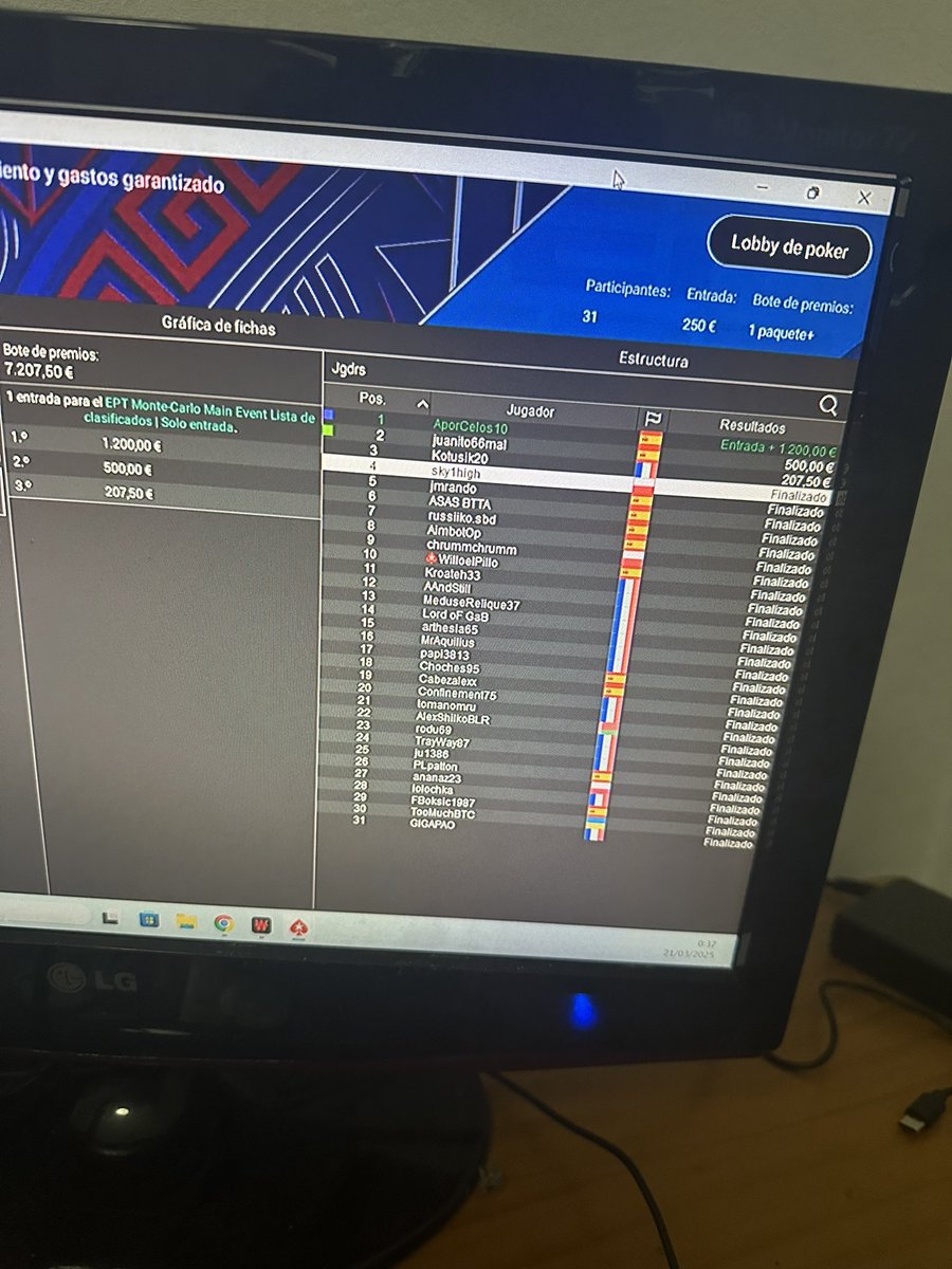 Pues abra que jugar el EPT de Montecarlo