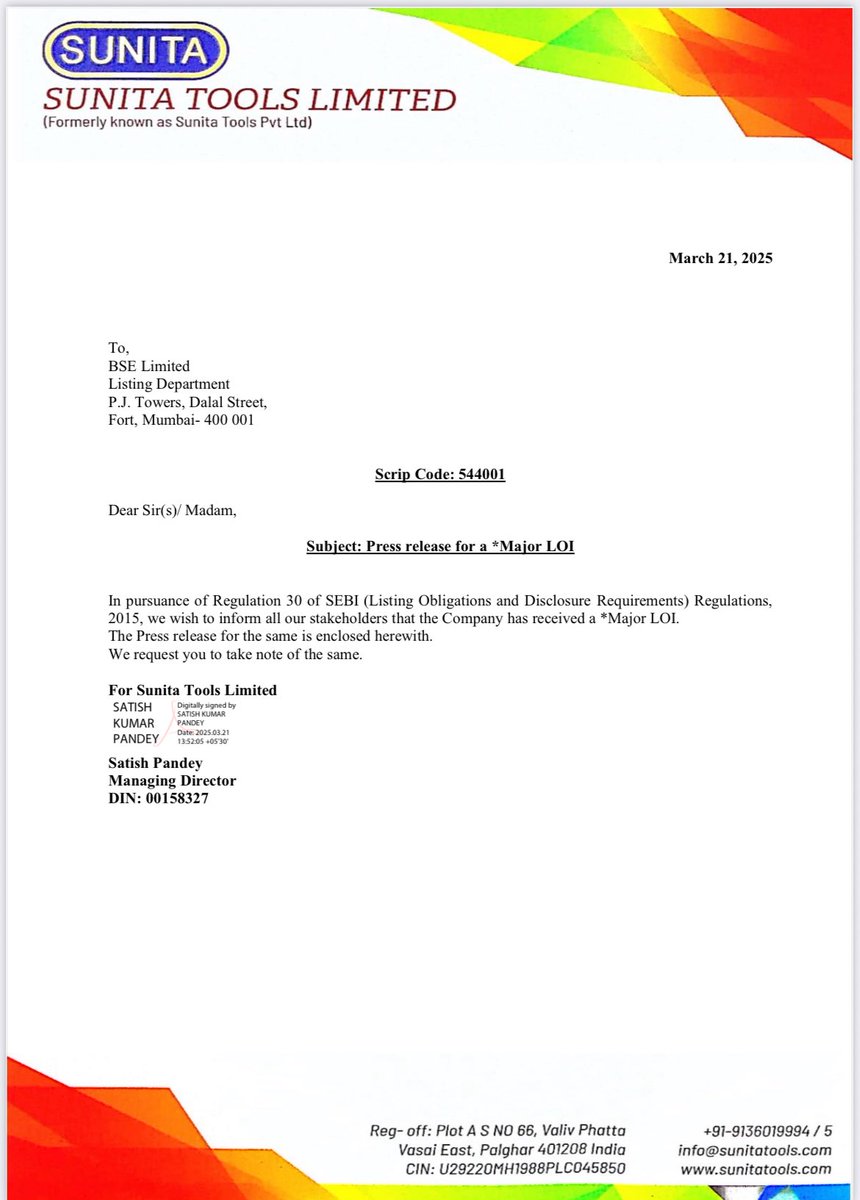 Sunita Tools-Defence & Aerospace tweet media