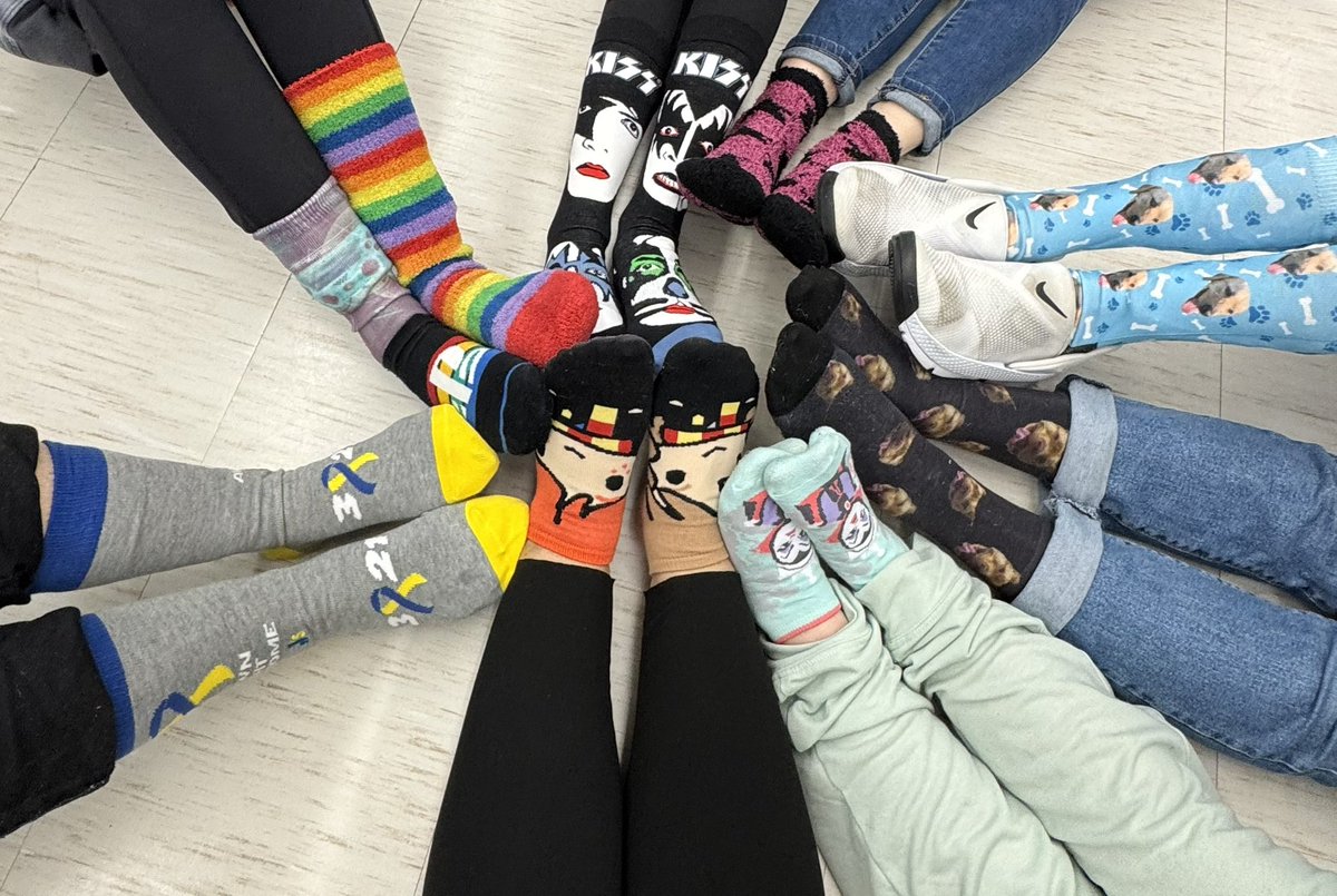 For my students…past, present, and future. You brighten my world each and every day! 💙💛 #WorldDownSyndromeDay #crazysocks  <a href="/WestIslipLions/">West Islip High School</a>
