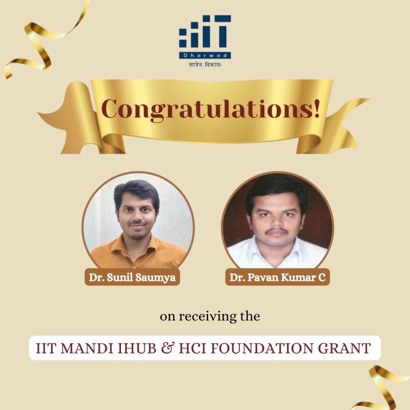 dharwad_iiit's tweet photo. 🚀 Proud Moment!

IIIT Dharwad faculty have secured funded research projects in cutting-edge areas, driving innovation and advancing technology. Kudos to their dedication! 👏

#IIITDharwad #ResearchExcellence #Innovation #FundedProjects https://t.co/yg8P4rPm8M