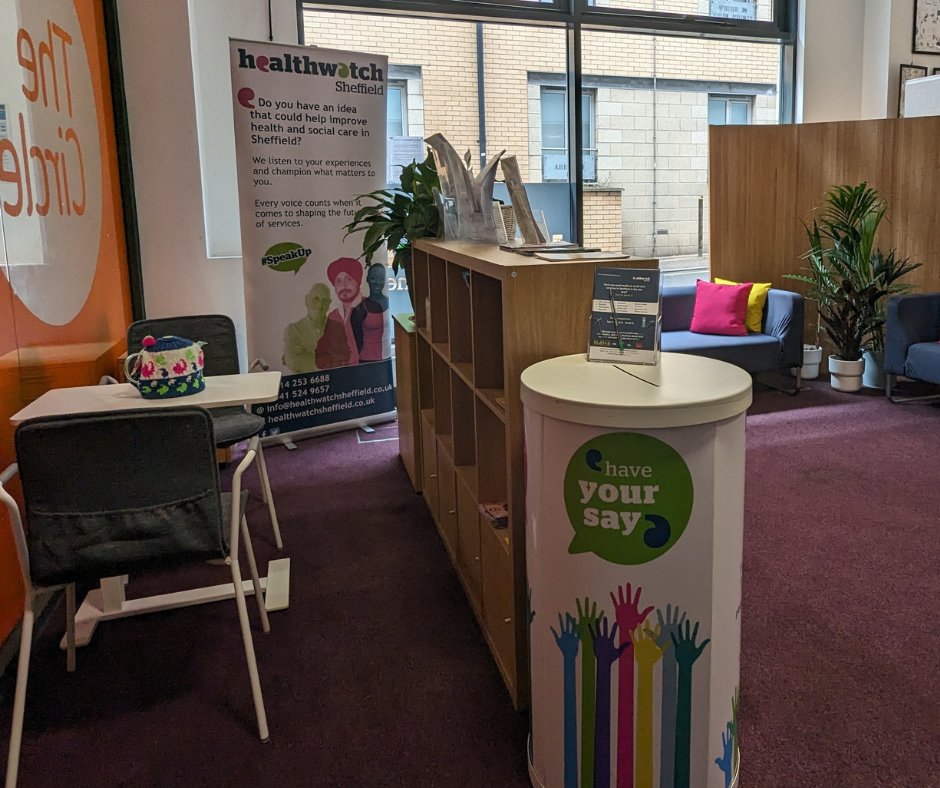 Do you have questions about health and social care? We can help you find trustworthy information &amp; advice about the care and support options for you and your family.

Contact us or visit our drop-in session: every Wednesday from 10am - 1pm at The Circle 
healthwatchsheffield.co.uk/how-we-can-help