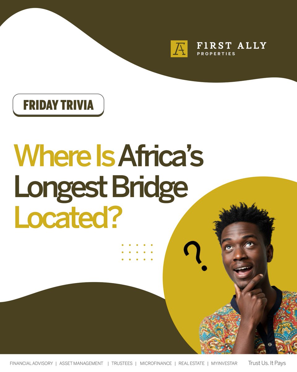 FA_Properties's tweet image. Can you guess the answer to this trivia?

A) Egypt ​
B) Nigeria
C) Mozambique
D) Tanzania​

Drop your answer in the comment section below​. 👇

​#FirstAlly #Properties #Realestate #Friday #FridayTrivia #FunFactFriday