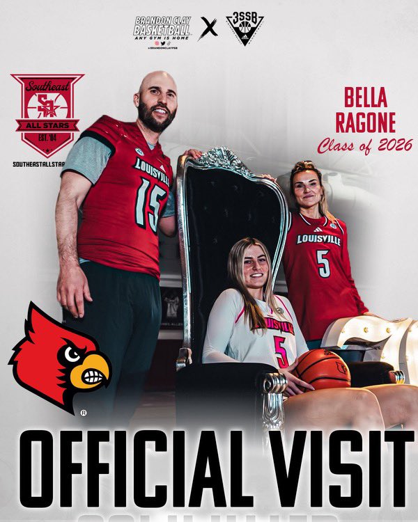 Had a great time on my Official Visit to Louisville!! Thank you to the coaches and girls for making it an awesome experience❤️🖤