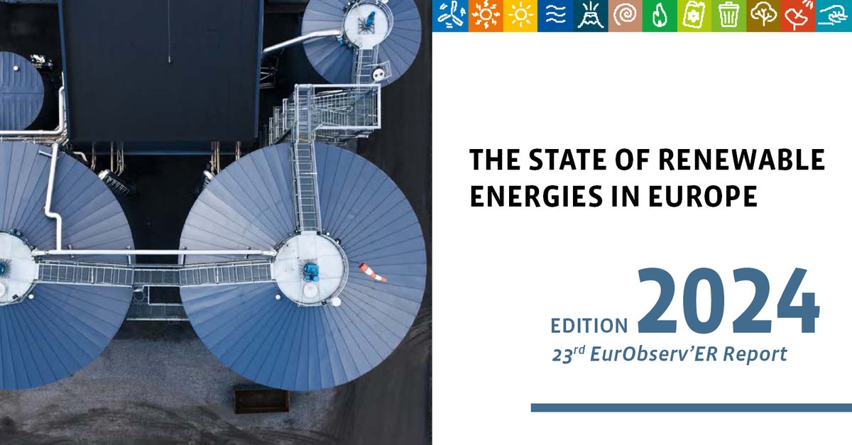 Renewable Energy in 2023: Strong Growth &amp; Impact!
⚡45.3% Renewable Energies share in the EU-27's electricity consumption
💰€233B turnover in the renewable sector
Download the latest Renewable Energies in Europe free!⬇️ bit.ly/4hosfmI
#RenewableEnergy  #GreenGrowth #EU