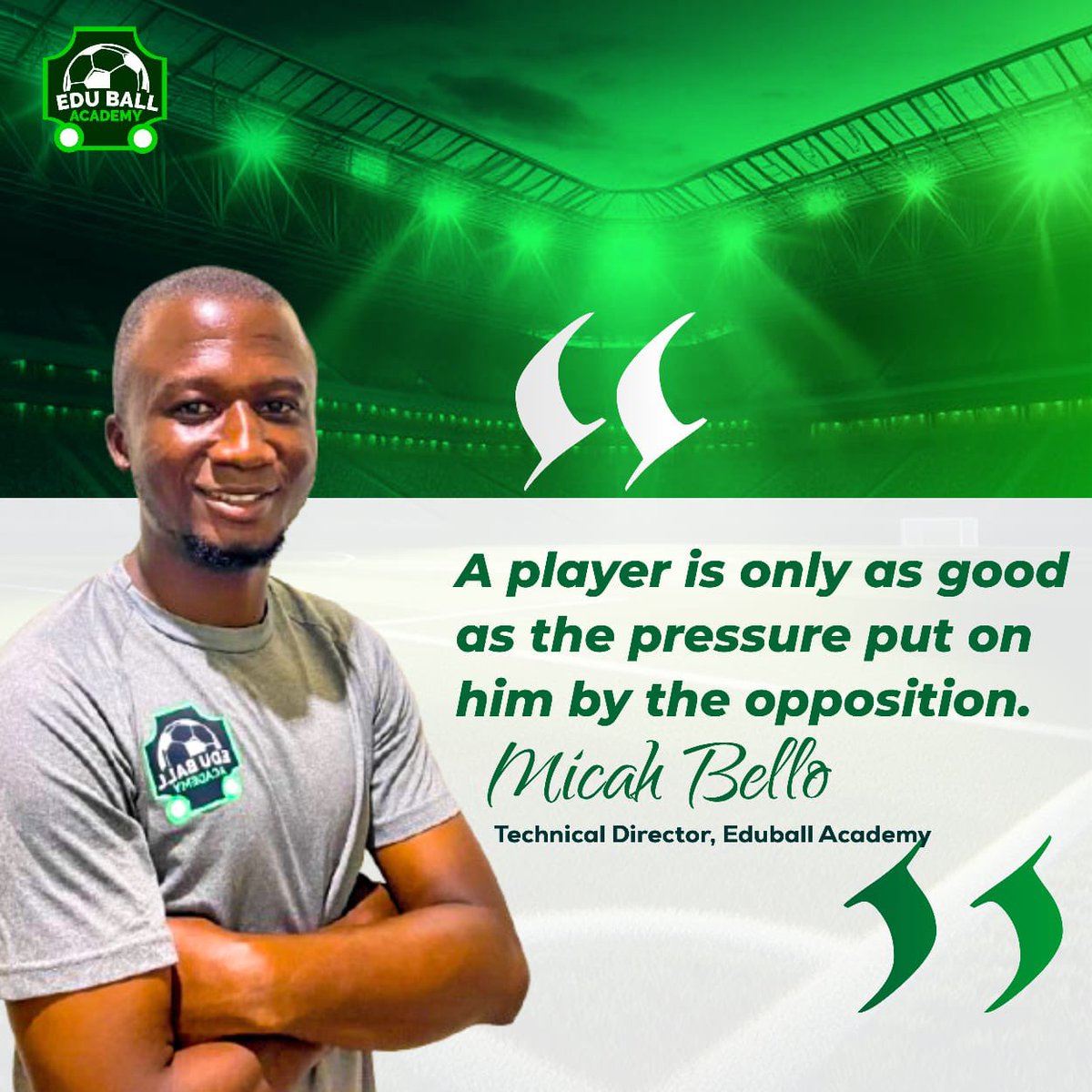Coach <a href="/MicahBello_/">Micah Bello</a> speaks here on the importance of quality training and competitive environments to player development.