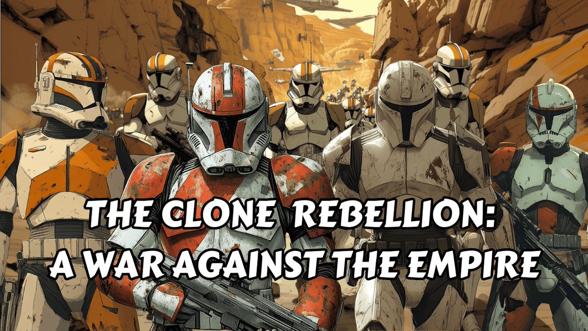 HypeHobbit's tweet photo. What if the Clones who strayed from the Empire formed their own Rebellion? 
What would a Clone Rebellion look like directly after Order 66 and in the early days of the Empire? Link in bio!

#starwars #clones #darthvader #vader #jedi #theory #thoughts #youtube https://t.co/ZhGPAr0083