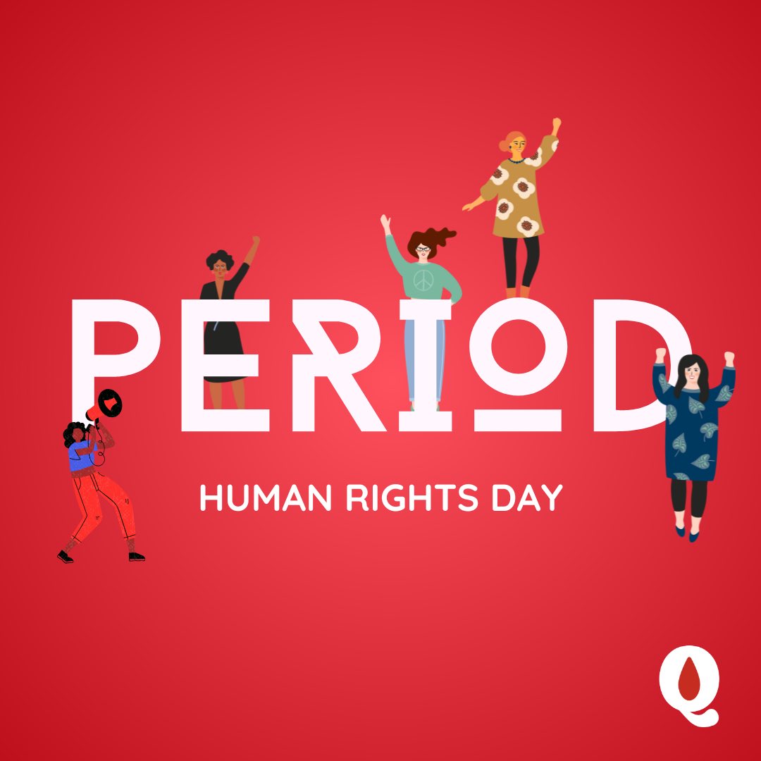 Menstrual rights are #HumanRights. Period. 📢 🩸