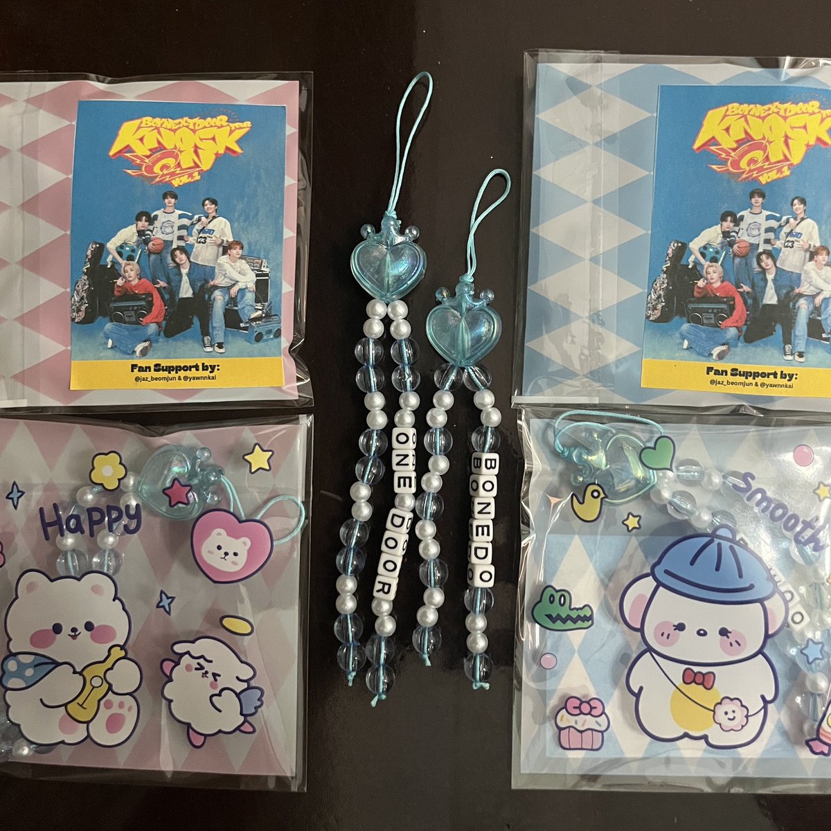 BOYNEXTDOOR CHARMS! 🏠 

fan support by: 
<a href="/yawnnkai/">kai ◡̈</a> &amp; <a href="/jaz_beomjun/">jaz ✿</a> 👯‍♀️

— like, rt, &amp; follow
— open for on the spot trade :)
— CHARMS (bnd name and song title)

see you tomorrow, onedoor! 💙

#BOYNEXTDOORinMANILA
#KNOCK_ON_Vol_1_IN_MANILA