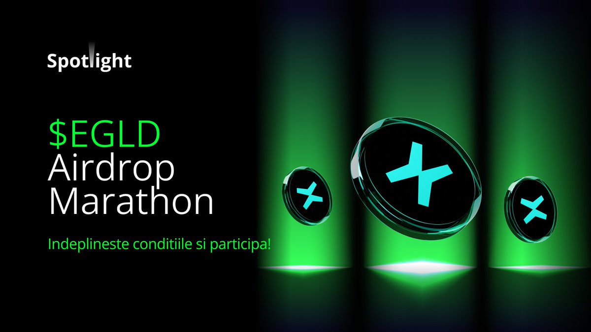 🚀 Second week of the $EGLD Airdrop Marathon is live now!

3 $EGLD. 2 lucky winners.

How to join? Easy:
1️⃣ Follow our X account
2️⃣ Like &amp; share this post
3️⃣ Hit the JOIN button on Tradesilvania Spotlight

Read all the details here: tradesilvania.com/blog/3-weeks-o… 

Good luck to