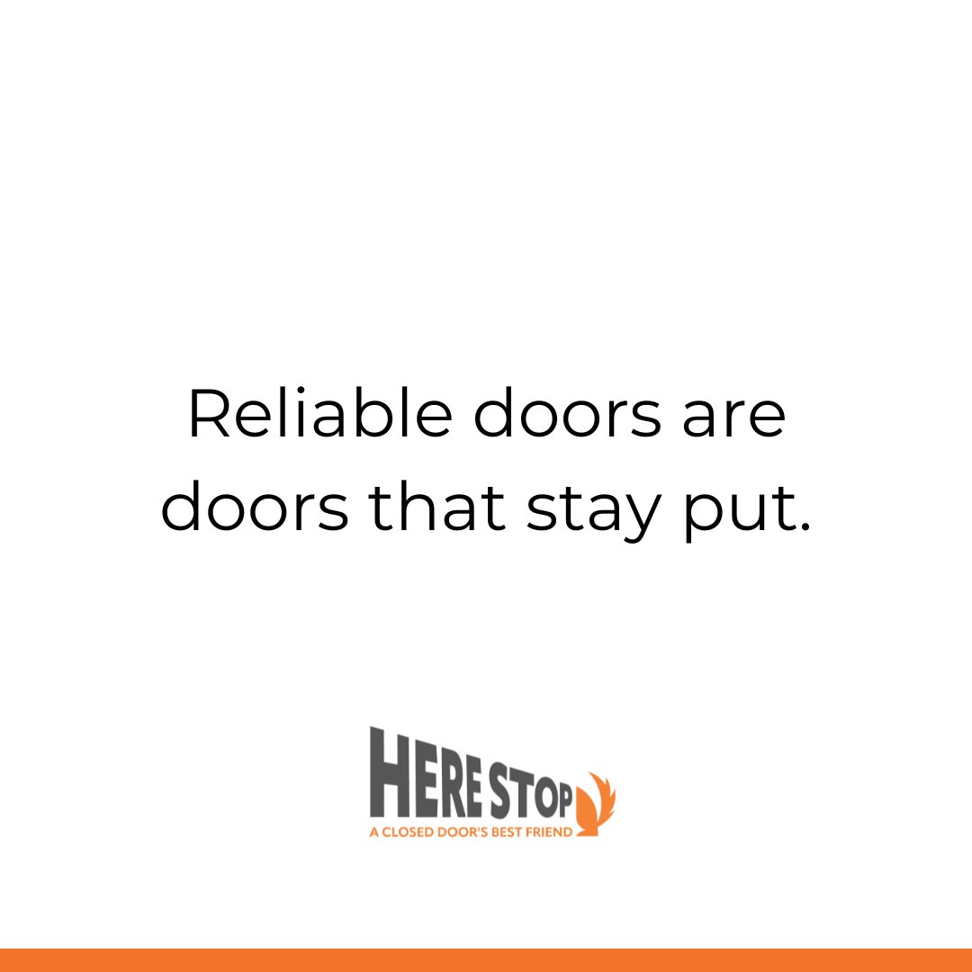 HereStopUSA's tweet image. Trust starts with stability. 

With Here Stop, your doors stay exactly where you need them—no surprises, just steadfast security. 

Reliable doors are doors that stay put, ensuring peace and protection in every room. 

#TrustInDoors #HereStop #StableAndSecure